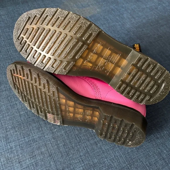 NEW Dr. Martens Air Wair 1460 Pascal Virginia Leather Womens Thrift Pink Fuchsia - Picture 6 of 9